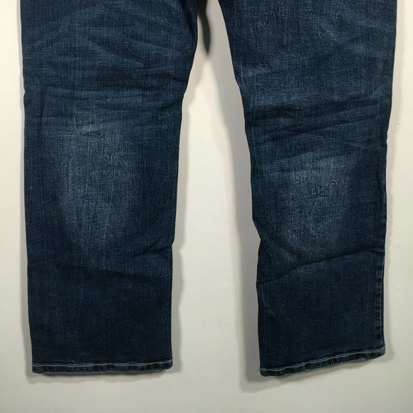 T.K. Axel Slim Bootcut Stretch Denim Jean, Men's Size 36 x 32 - Blue - Picture 10 of 10